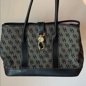 Dooney & Burke canvas monogram shoulder bag